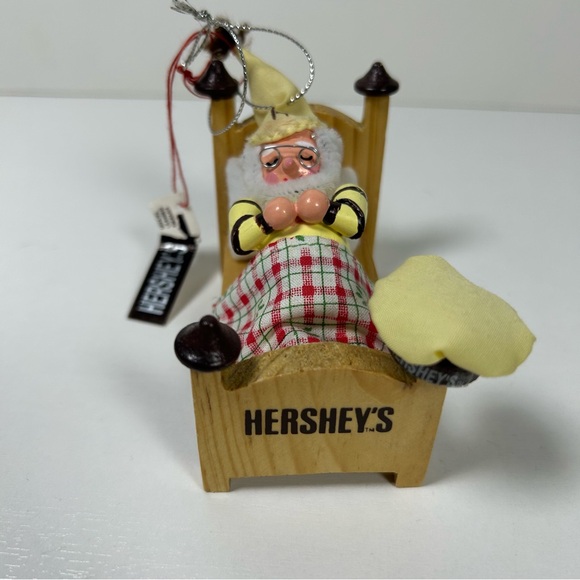 Hershey’s Chocolate Kurt Adler Christmas Ornaments Pair (2) Vintage 1990’s Lot - Picture 3 of 5